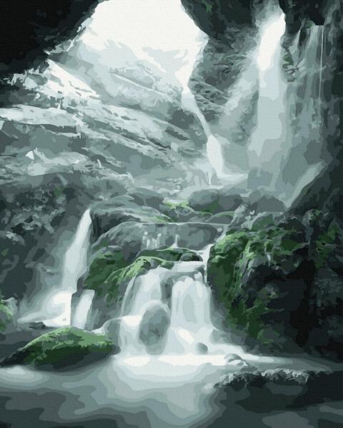 Картина по номерам Brushme Водопад в ущелье 40х50 см в термопакете (GX40245)