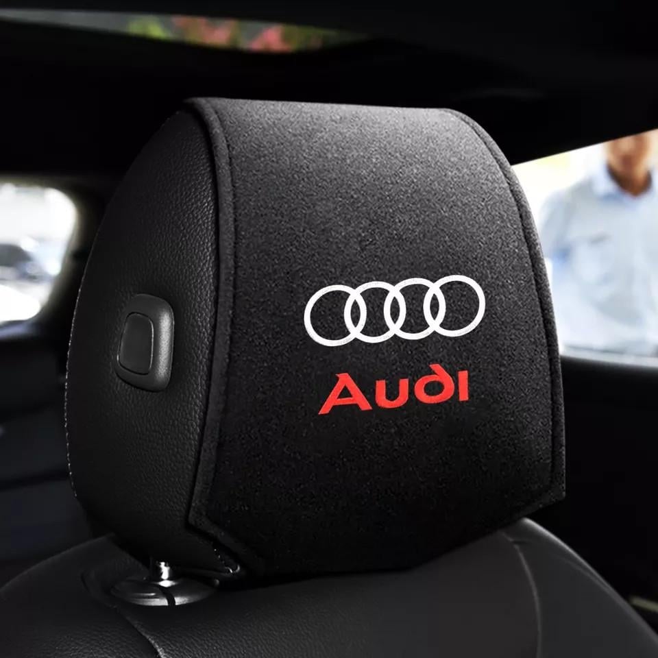 Чохол на підголовник с логотипом Audi 2 шт. (1653562782) Чохол на підголовник с логотипом Audi 2 шт. (1653562782)