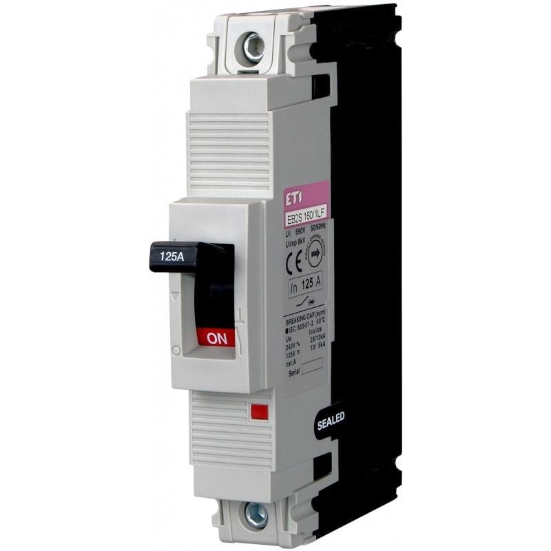 Автоматический выключатель силовой ETI 125A 25kA 1 полюс EB2S 160/1LF 125A 1p 004671010 (56826)