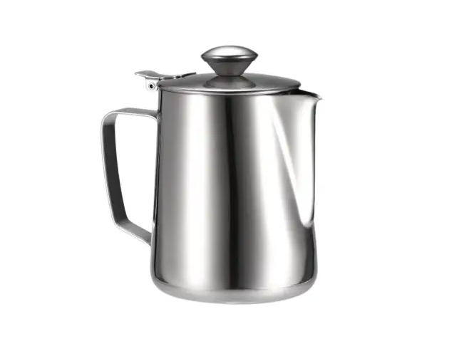 Молочник с крышкой Kamille 4386 из нержавеющей стали 600 мл