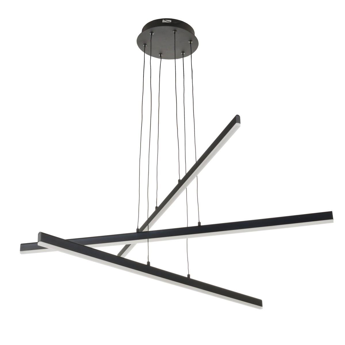 Люстра светодиодная Brille BL-832S/48 W WW BK для спальни подвесная