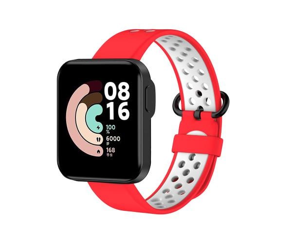 Ремінець для смарт-годинника Sport Silicone для Xiaomi Redmi Watch 2/Watch 2 Lite Червоний з білим