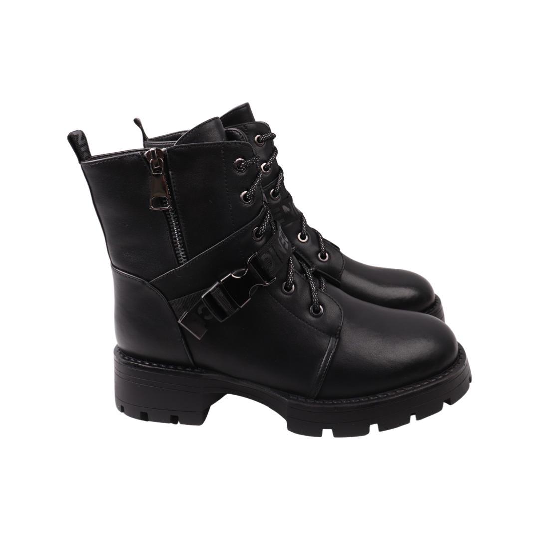 Ботинки женские Nina Mosconni из кожи р. 40 Черный (40-22ZHC)