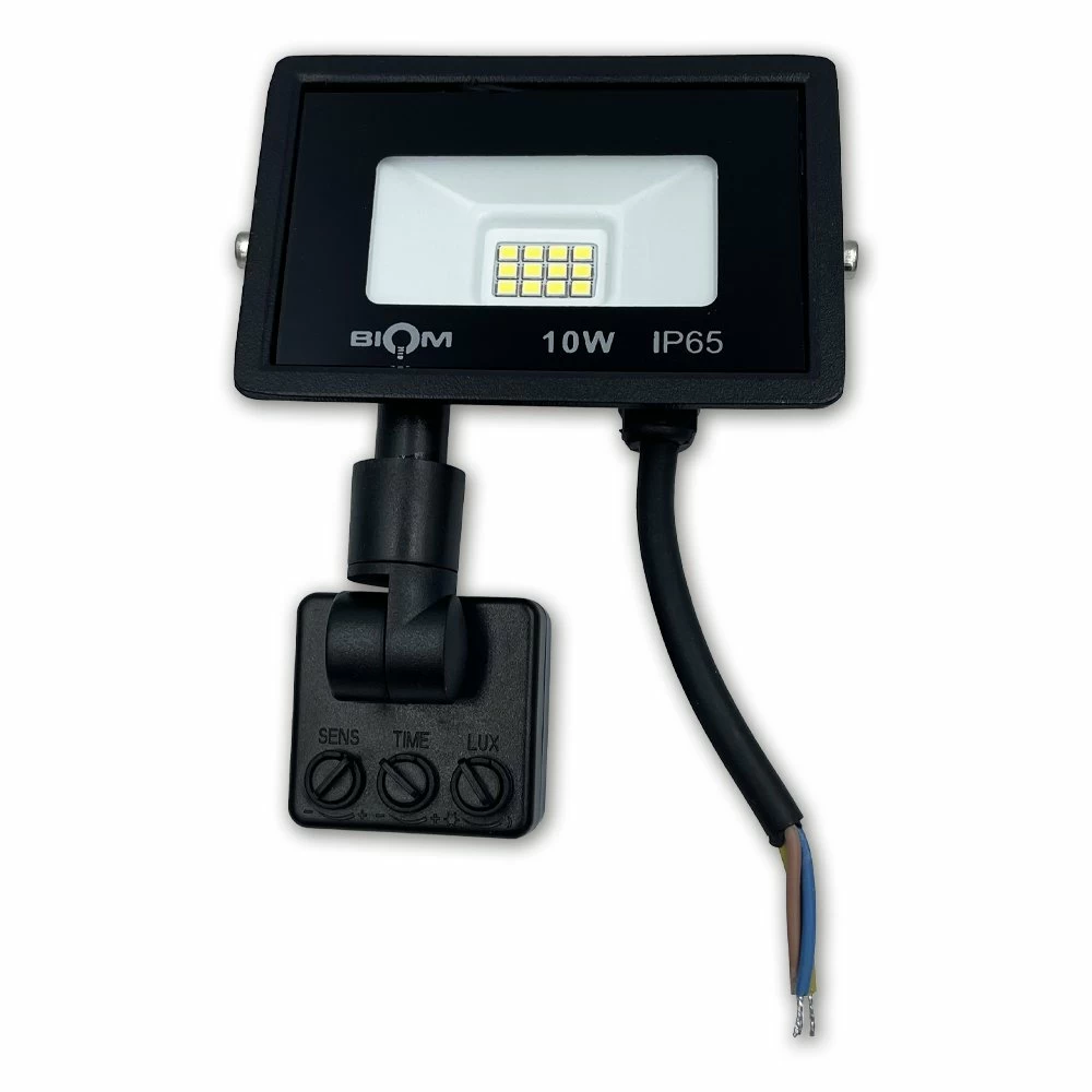 Прожектор cвітлодіодний Biom 10W S6-SMD-10-Slim+Sensor 6200К 220V IP65 (2433670593) - фото 4 Прожектор cвітлодіодний Biom 10W S6-SMD-10-Slim+Sensor 6200К 220V IP65 (2433670593) - фото 4