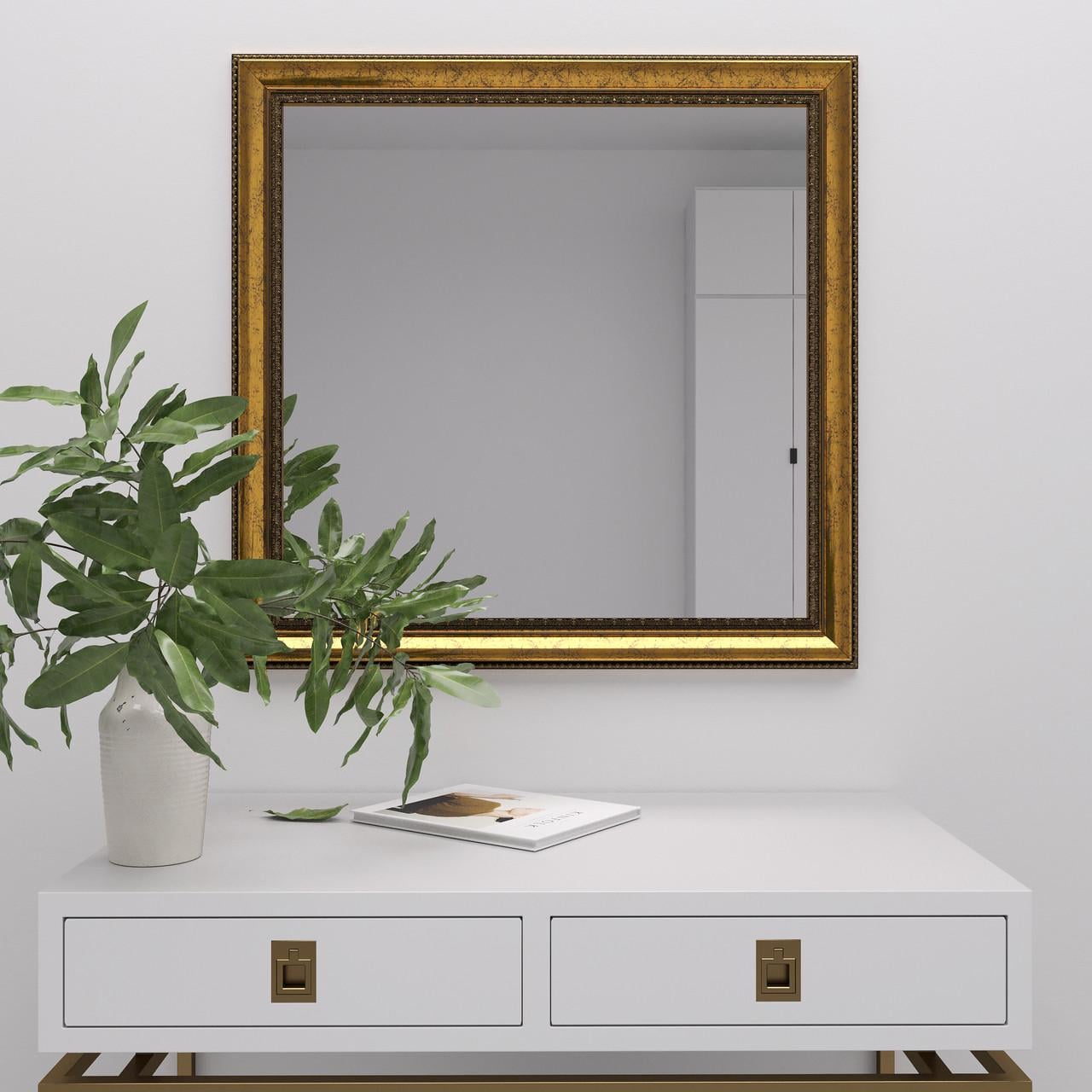 Зеркало настенное Black Mirror 70х70 Золото (5826-03)