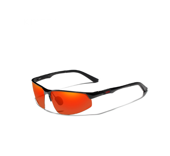 Чоловічі сонцезахисні окуляри для водіїв Спорт з поляризованими лінзами N9121 KINGSEVEN Чорний/Червоний Чоловічі сонцезахисні окуляри для водіїв Спорт з поляризованими лінзами N9121 KINGSEVEN Чорний/Червоний