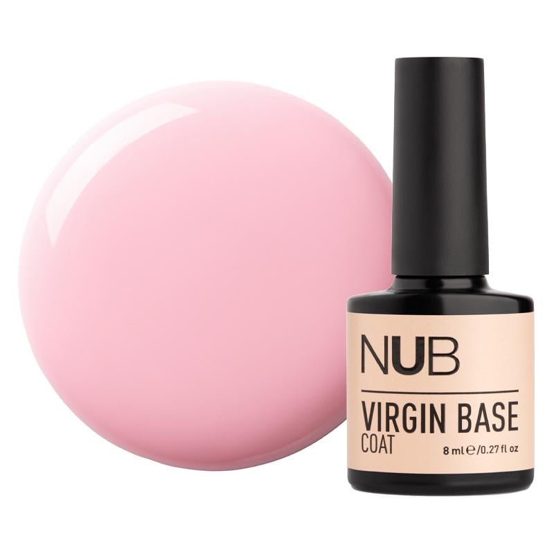 База камуфлююча каучукова для гель-лаку NUB Virgin Base Coat 8 мл 05 Холодний рожевий (90033172)