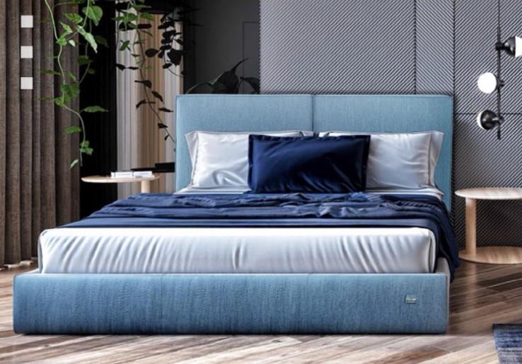 Кровать двуспальная Delhi VIP Jeans 180х200 см Синий