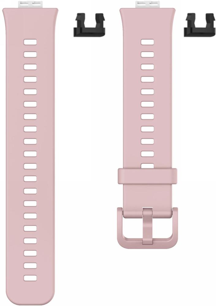 Ремешок силиконовый Jsota для Huawei Watch Fit Grey/Pink (18457-06) - фото 2 Ремешок силиконовый Jsota для Huawei Watch Fit Grey/Pink (18457-06) - фото 2