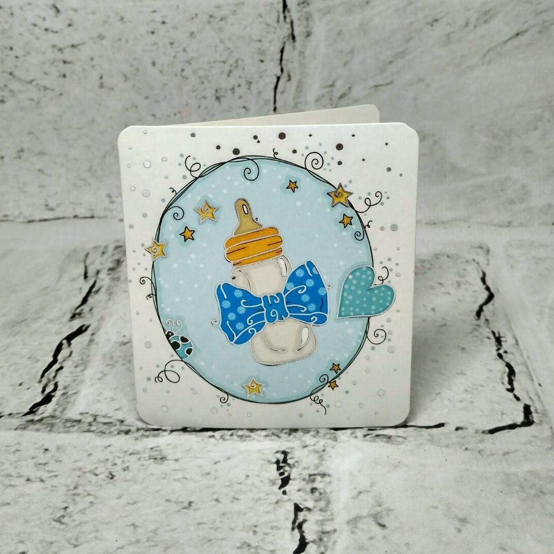 Открытка подарочная It's a boy Baby Shower 7,1х8,2 см (5503-1718) Открытка подарочная It's a boy Baby Shower 7,1х8,2 см (5503-1718)