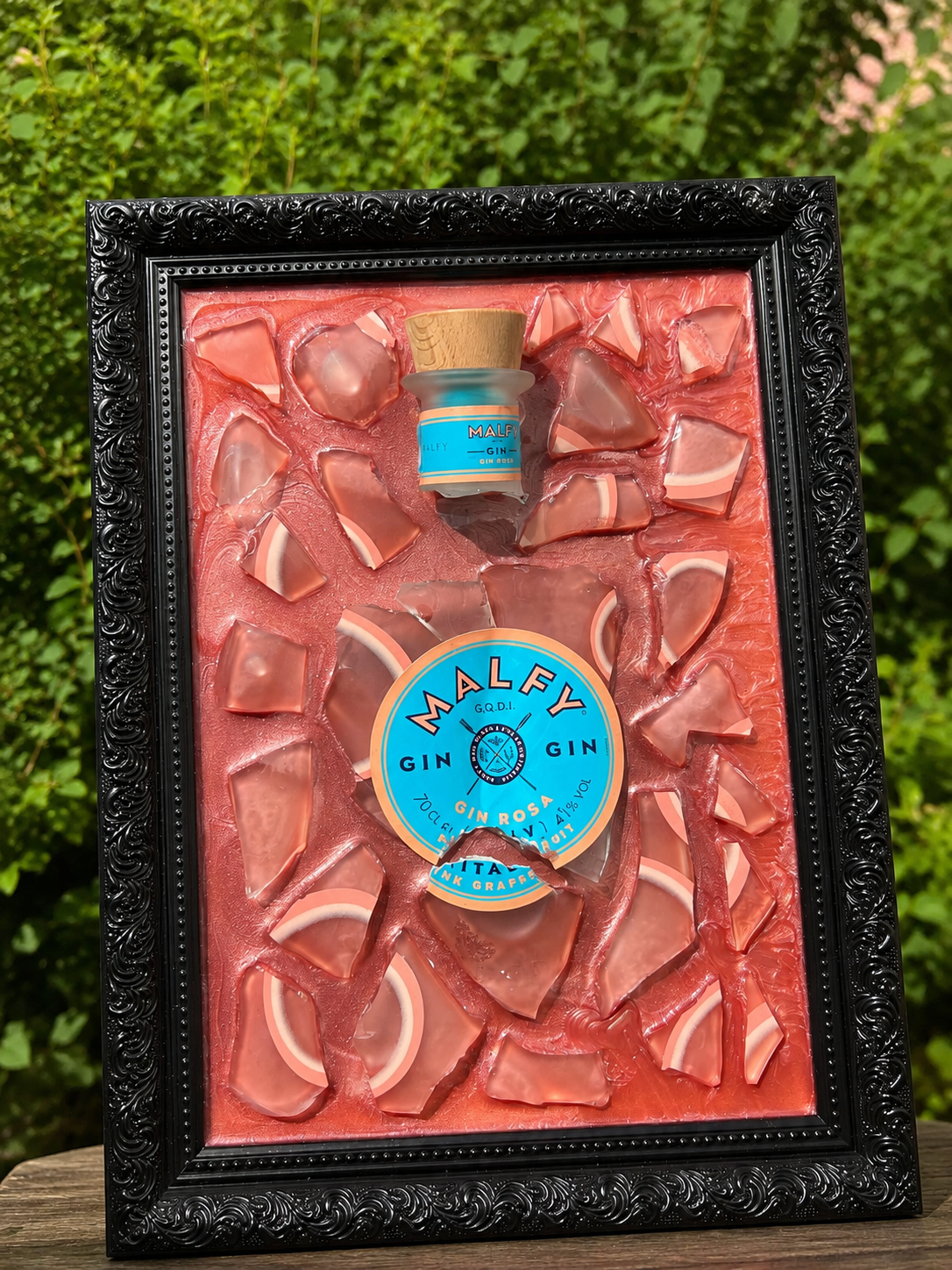 Картина интерьерная ручной работы из эпоксидной смолы MALFY GIN (1675)