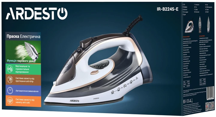 Утюг Ardesto IR-B2245-E (2675268955) - фото 4 Утюг Ardesto IR-B2245-E (2675268955) - фото 4