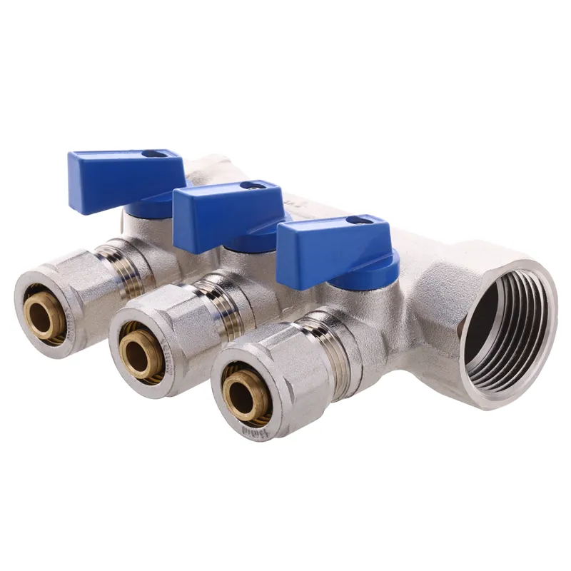 Коллектор с шаровыми кранами и фитингом KOER KR.1126-3 1"x3 Ways (KR2839)