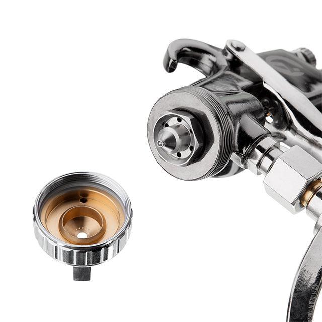 Краскопульт пневматический Intertool PT-0140 HP форсунка 1,8 мм нижний металлический бачок 1000 мл 5 бар (1650084712) - фото 3