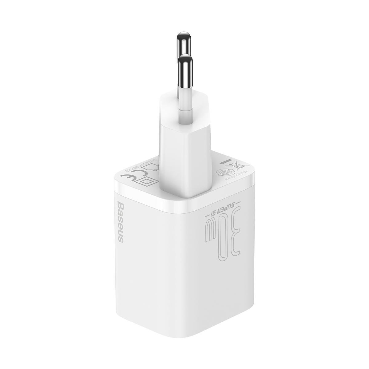 Зарядное устройство Baseus Super Si PD3.0 30 W 3 A White (CCSUP-J02) - фото 6