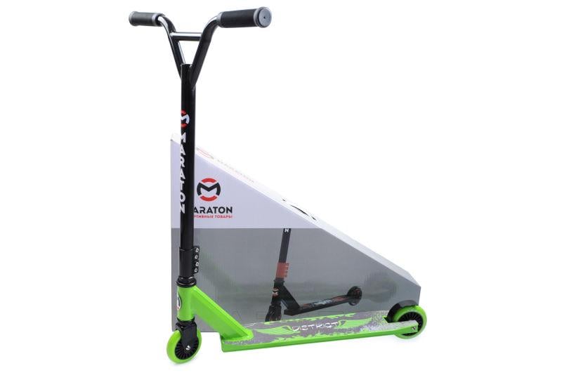 Самокат трюковой Maraton District колеса пластик 100 Зеленый (59147)