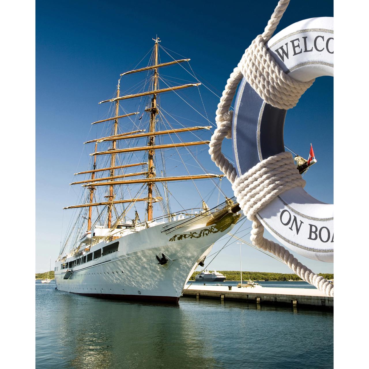 Алмазна мозаїка Strateg На хвилях свободи 30х40 см (HEG87047)