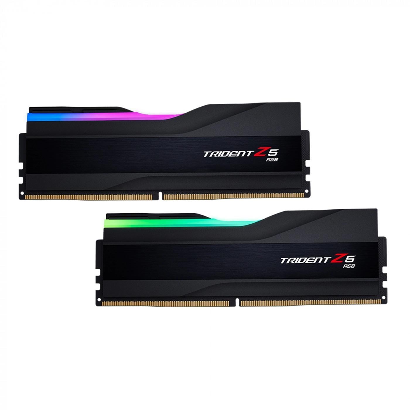 Оперативная память с подсветкой G.Skill Trident Z5 RGB DDR5 32 Гб Kit 7600 МГц Black (F5-7600J3646G16GX2-TZ5RK)