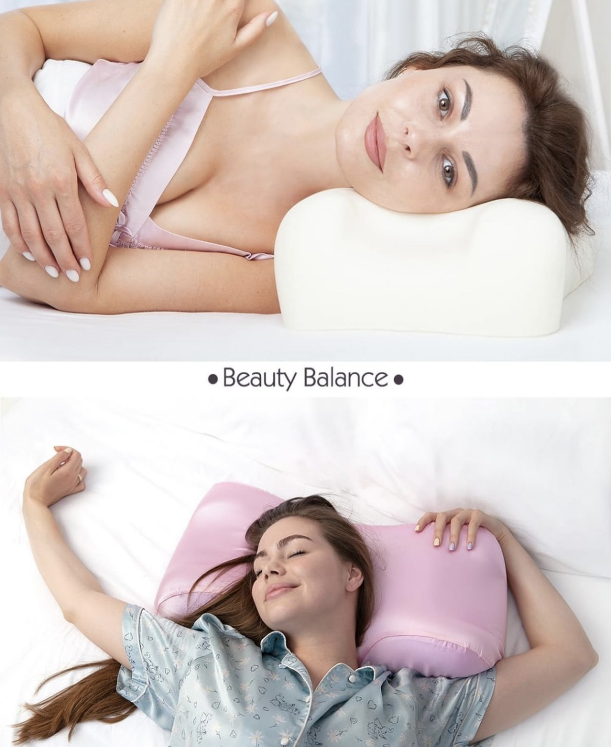 Подушка ортопедична Beauty Balance Memory Foam шовкова Бежевий (27768800) - фото 15 Подушка ортопедична Beauty Balance Memory Foam шовкова Бежевий (27768800) - фото 15