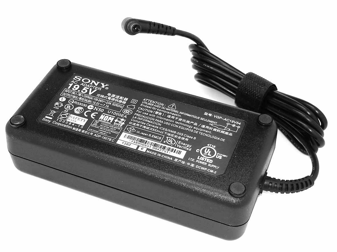 Блок питания для ноутбука Sony VGP-AC19V54 150W 19,5V 7,7A 6,3x3,0 мм (011305)