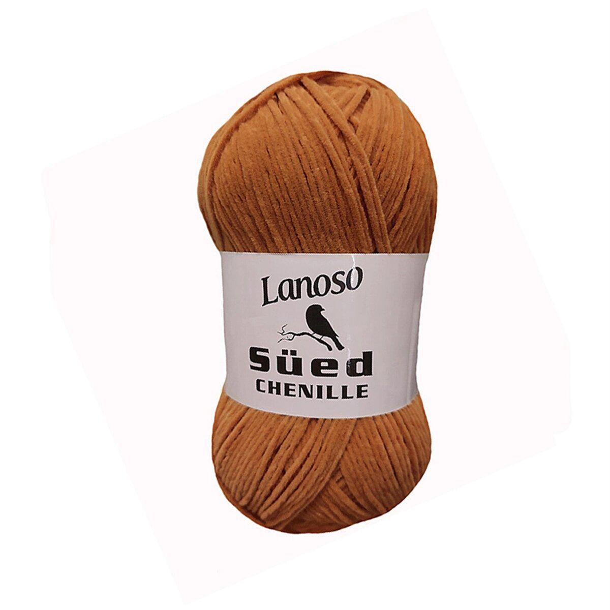 Пряжа Lanoso Sued Chenille 921 бежевый (3272)