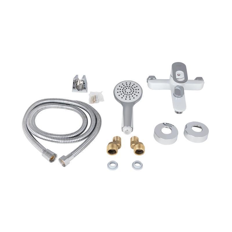 Смеситель для ванны Lidz Latwa 006 белый с душевым гарнитуром LDLAT006WHI45424 White - фото 6 Смеситель для ванны Lidz Latwa 006 белый с душевым гарнитуром LDLAT006WHI45424 White - фото 6