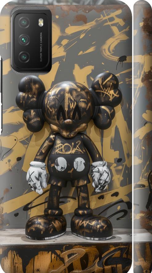 Чехол на Xiaomi Poco M3 Bronze kaws (6097m-2200-42517)