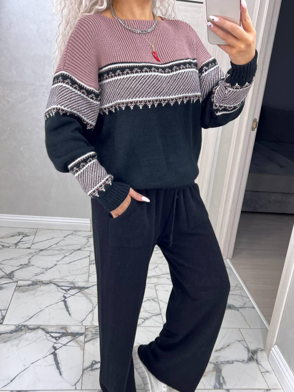 Женский свитер Миранда 44-56 мокко (2049-нс) - фото 18 Женский свитер Миранда 44-56 мокко (2049-нс) - фото 18