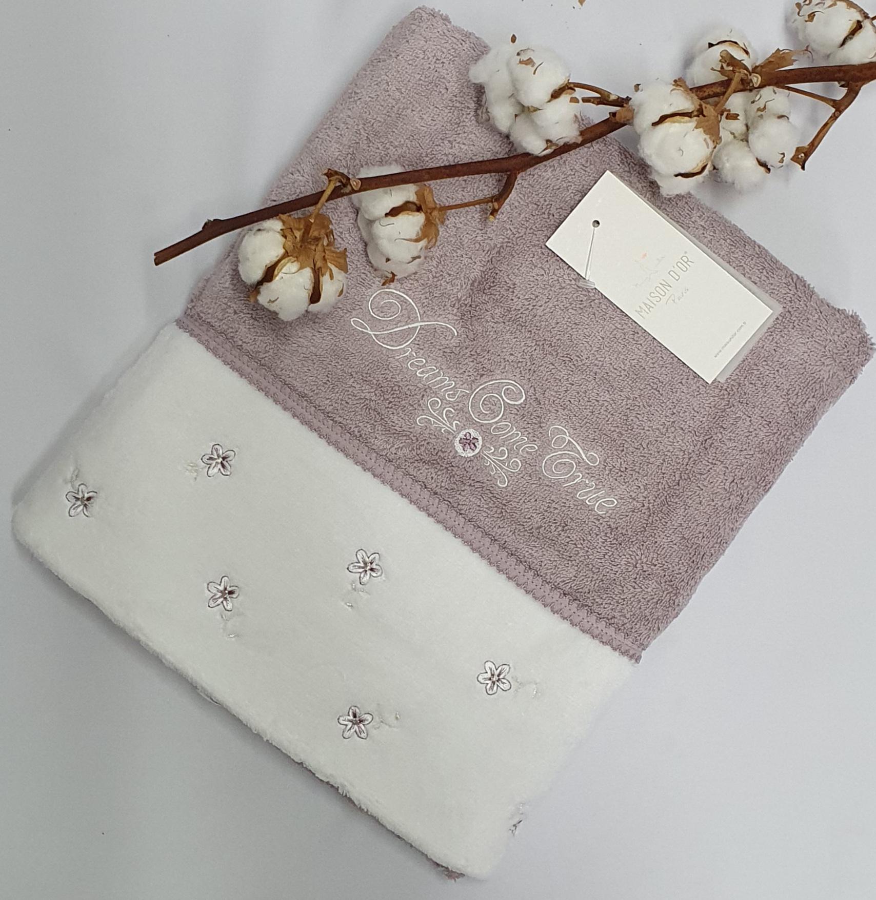 Рушник Maison D'or Lavoine Flowers 85x150 Dark Lilac (03MD33CF05) - фото 1 Рушник Maison D'or Lavoine Flowers 85x150 Dark Lilac (03MD33CF05) - фото 1