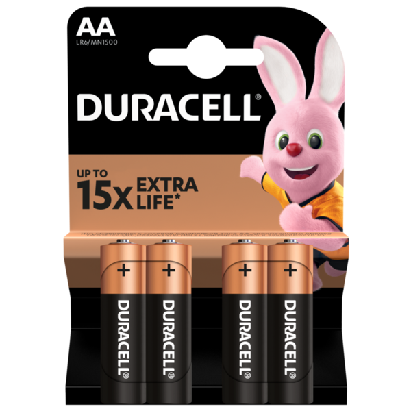 Батарейка Duracell LR06 тип АА блістер 4 шт. (110332)