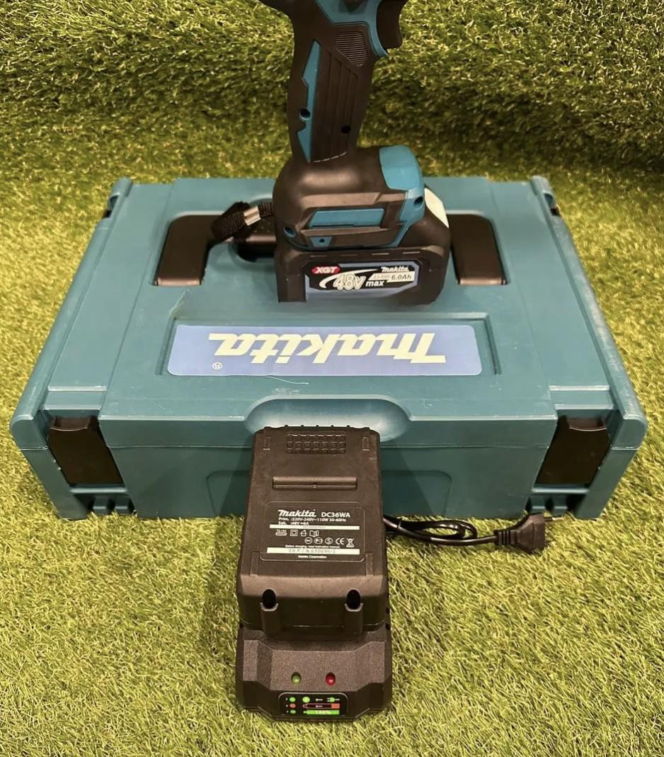 Шуруповерт ударний акумуляторний 48 В/150 Нм 2 батареї по 6 А·год Чорний (DTW485BL) - фото 5