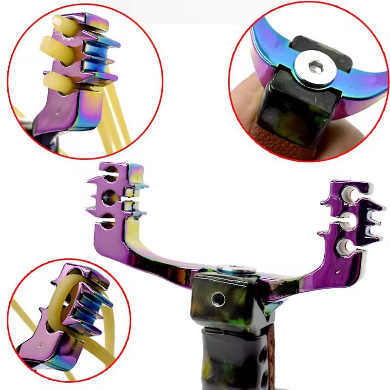 Рогатка металева SFU Chameleon з упором під руку для риболовлі/полювання (0005) - фото 4 Рогатка металева SFU Chameleon з упором під руку для риболовлі/полювання (0005) - фото 4