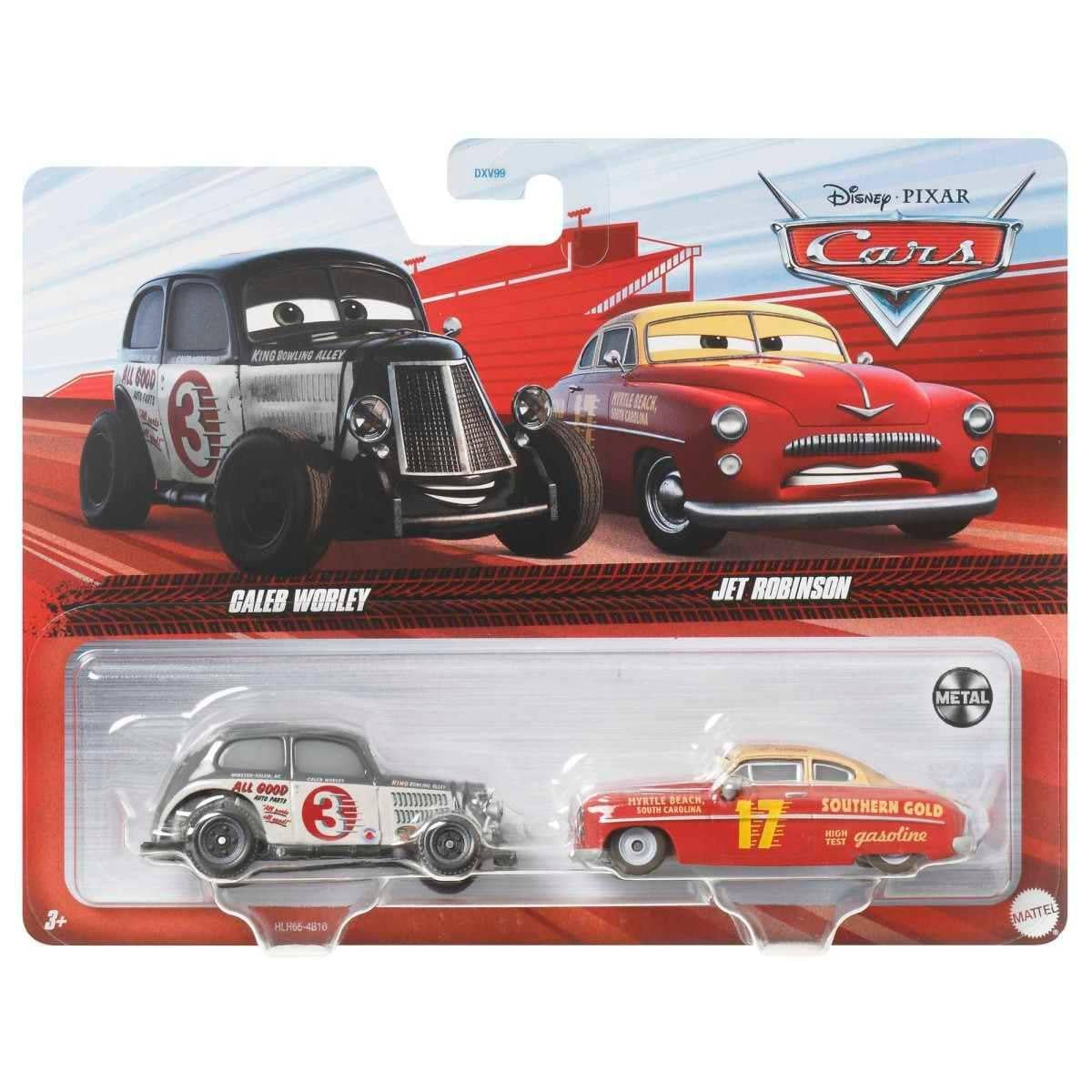 Набор машинок Тачки Mattel Disney Pixar Cars Caleb Worley & Jet Robinson Калеб Ворли и Джет Робинсон