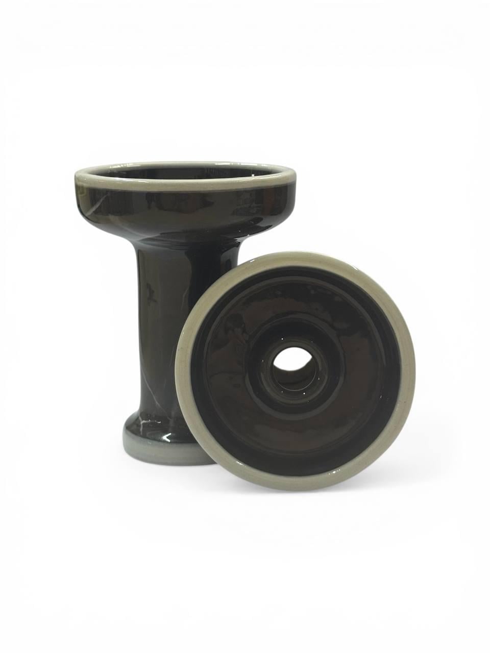Чаша для кальяна Overcup Puff из глины 9 см Black (23494)