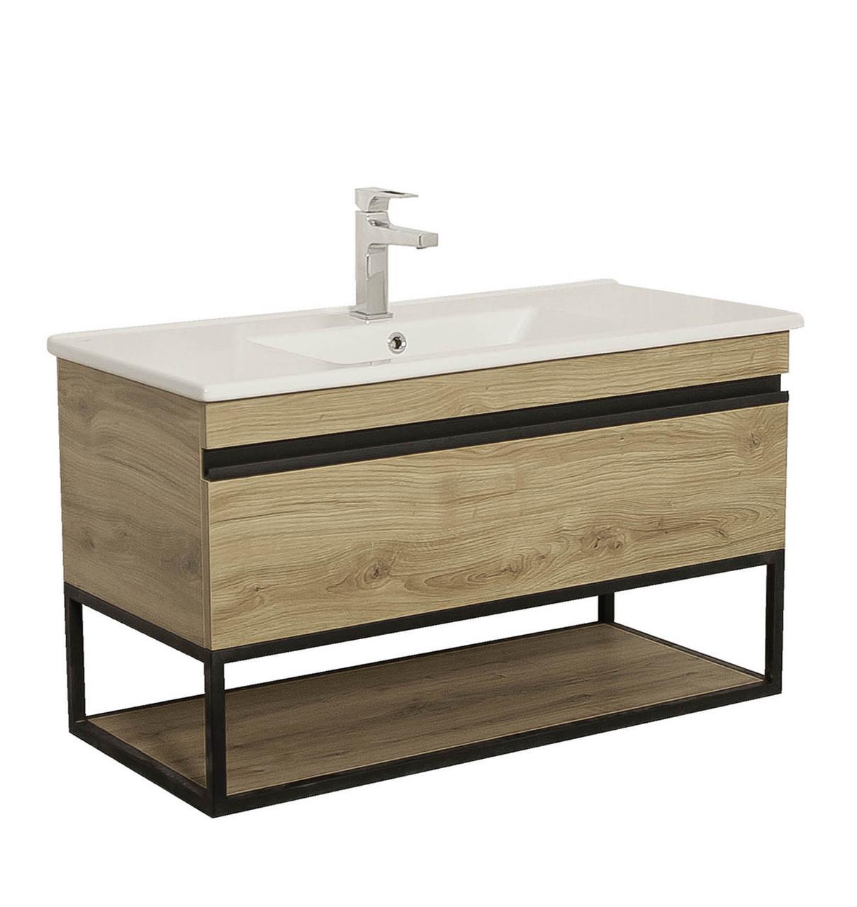 Тумба Лофт Айрон консольная c умывальником Arte 100 см Севилья (1832843521)