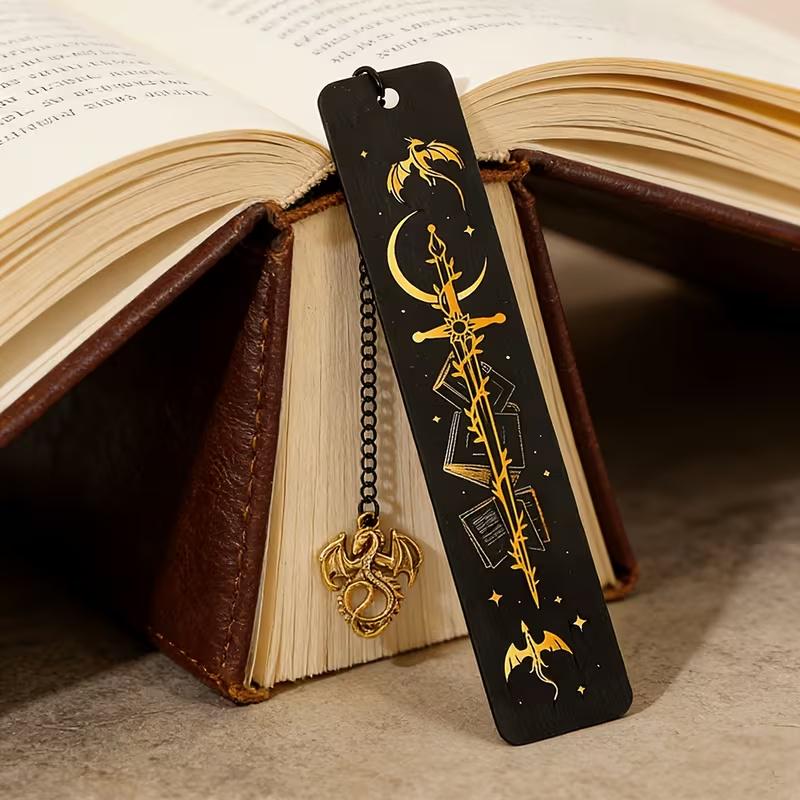 Закладка для книг металева Dragon Sword Чорний (37242992)