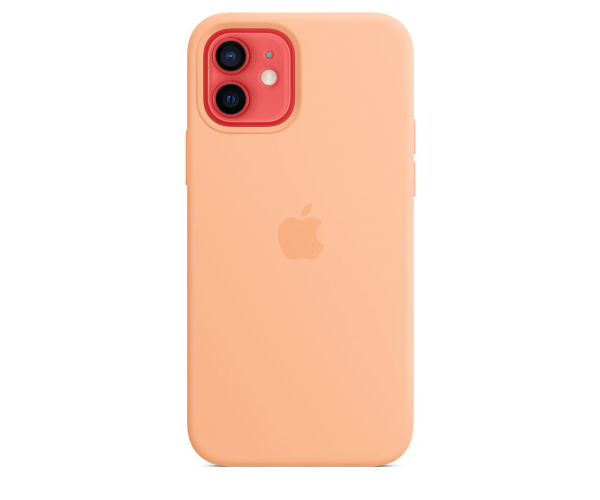 Чехол-накладка Silicone+MagSafe для Apple iPhone 12 Pro Max 05.Cantaloupe