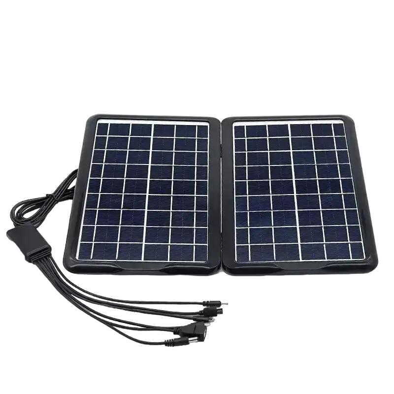 Портативное зарядное устройство GDLight 12 W 6 V с солнечной панелью USB выход 5в1 (74a32d46)