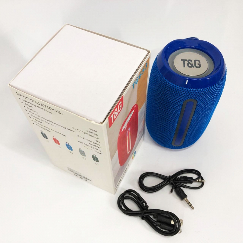 Портативна колонка TG 653 із USB Blue (tf4880) - фото 9