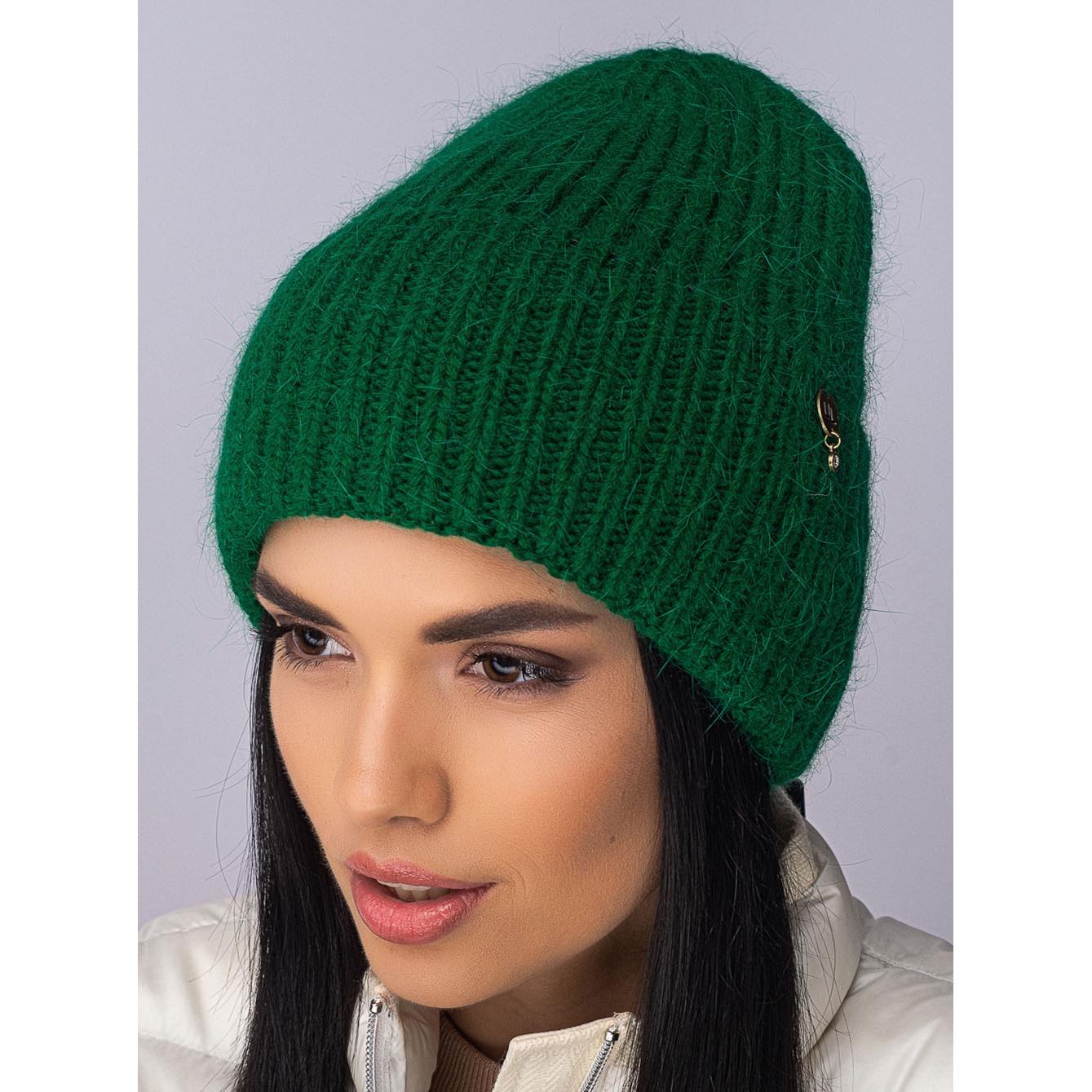 Шапка ангоровая женская Leks Роскошь one size Трава - фото 1 Шапка ангоровая женская Leks Роскошь one size Трава - фото 1