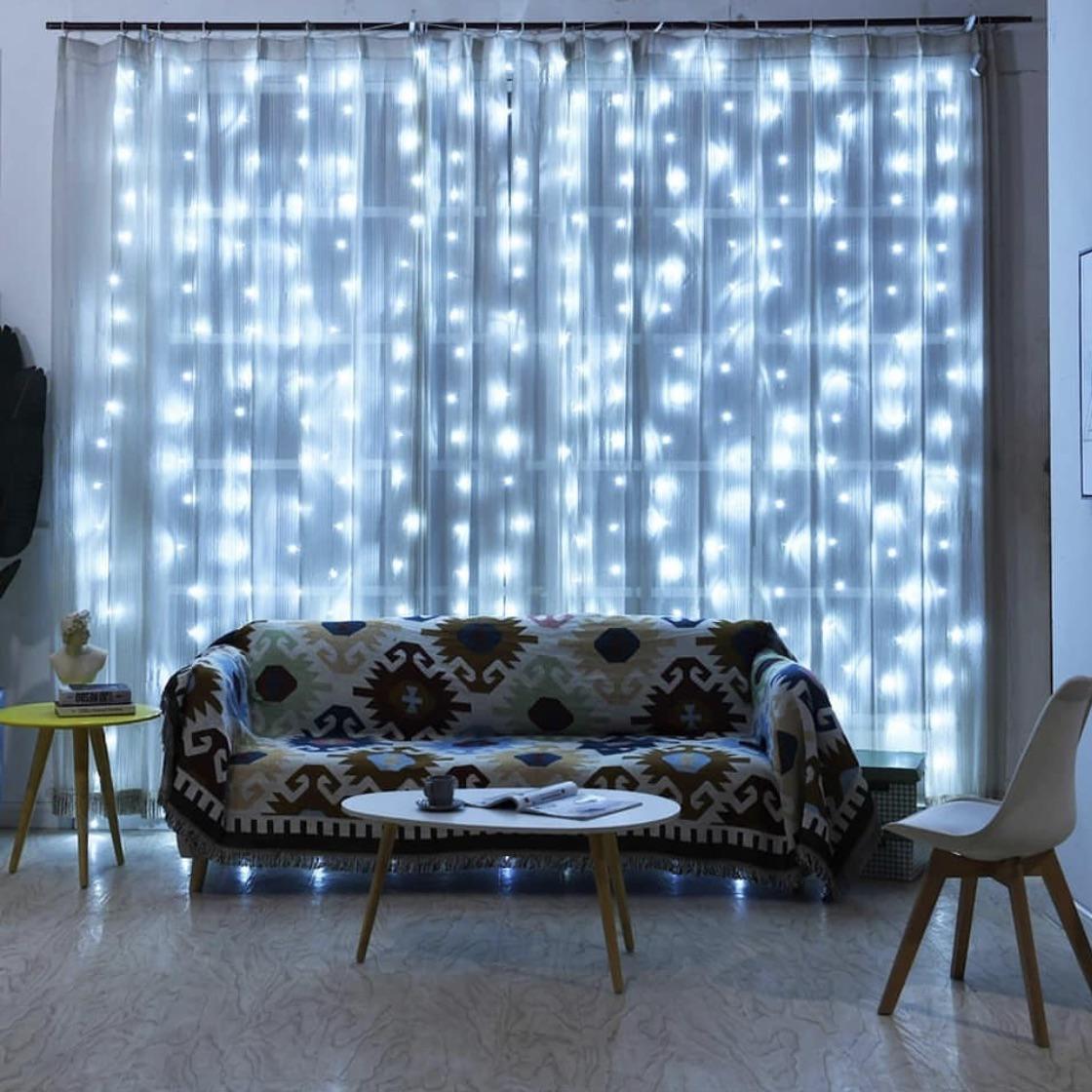 Гірлянда Alphatrade Водоспад 3х3 м 720 LED статика Прозорий/Холодний білий (120134) - фото 3