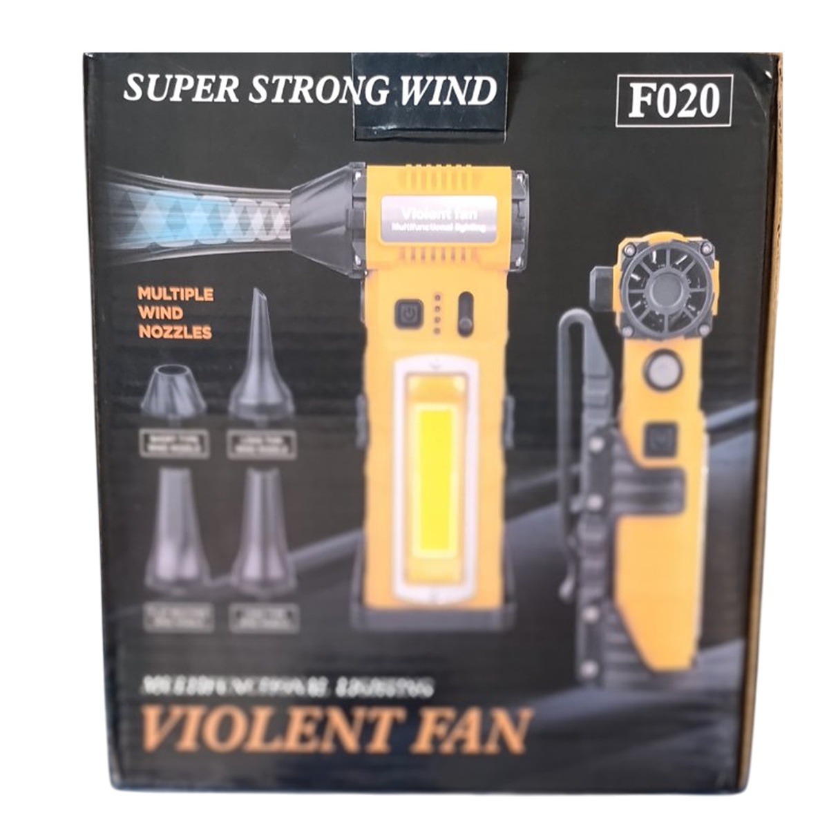Турбовентилятор Violent Fan F020 8000 mAh Yellow/Black (110619) - фото 15