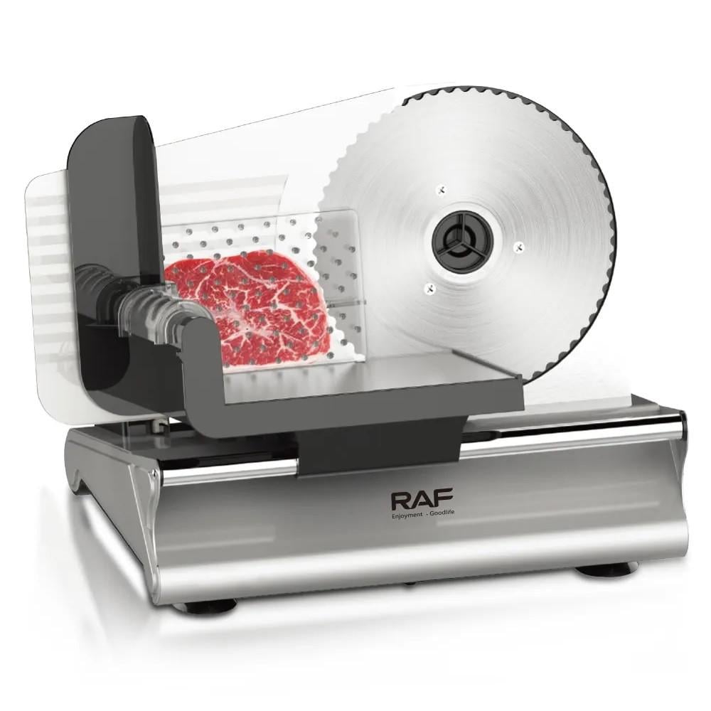 Нож-слайсер ломтерезка RAF R.8800 для нарезки мясных колбасных и сырных изделий и овощей 200W (3_06070) - фото 2 Нож-слайсер ломтерезка RAF R.8800 для нарезки мясных колбасных и сырных изделий и овощей 200W (3_06070) - фото 2