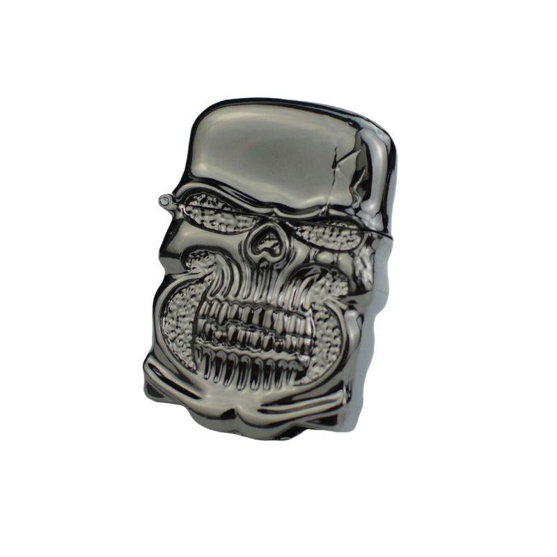 Ветрозащитная бензиновая зажигалка-череп BonerBlaze Черный (2804)