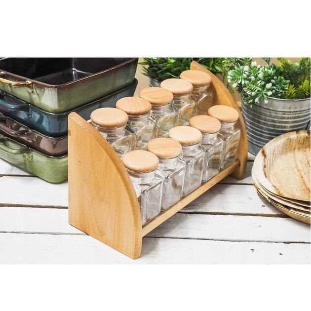 Набір для спецій Practic President Line на 10 пр. на полиці 5х150 + 5х120 мл (PRC-2718) - фото 3 Набір для спецій Practic President Line на 10 пр. на полиці 5х150 + 5х120 мл (PRC-2718) - фото 3