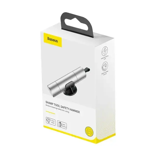 Молоток автомобільний BASEUS Sharp Tool Safety Hammer CRSFH-0S Silver - фото 6