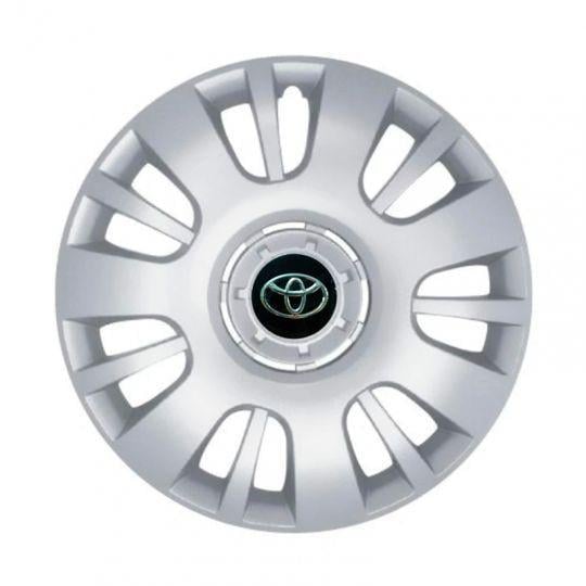 Автомобильные колпаки SKS 222 R14 с логотипом Toyota 4 шт. Серебристый