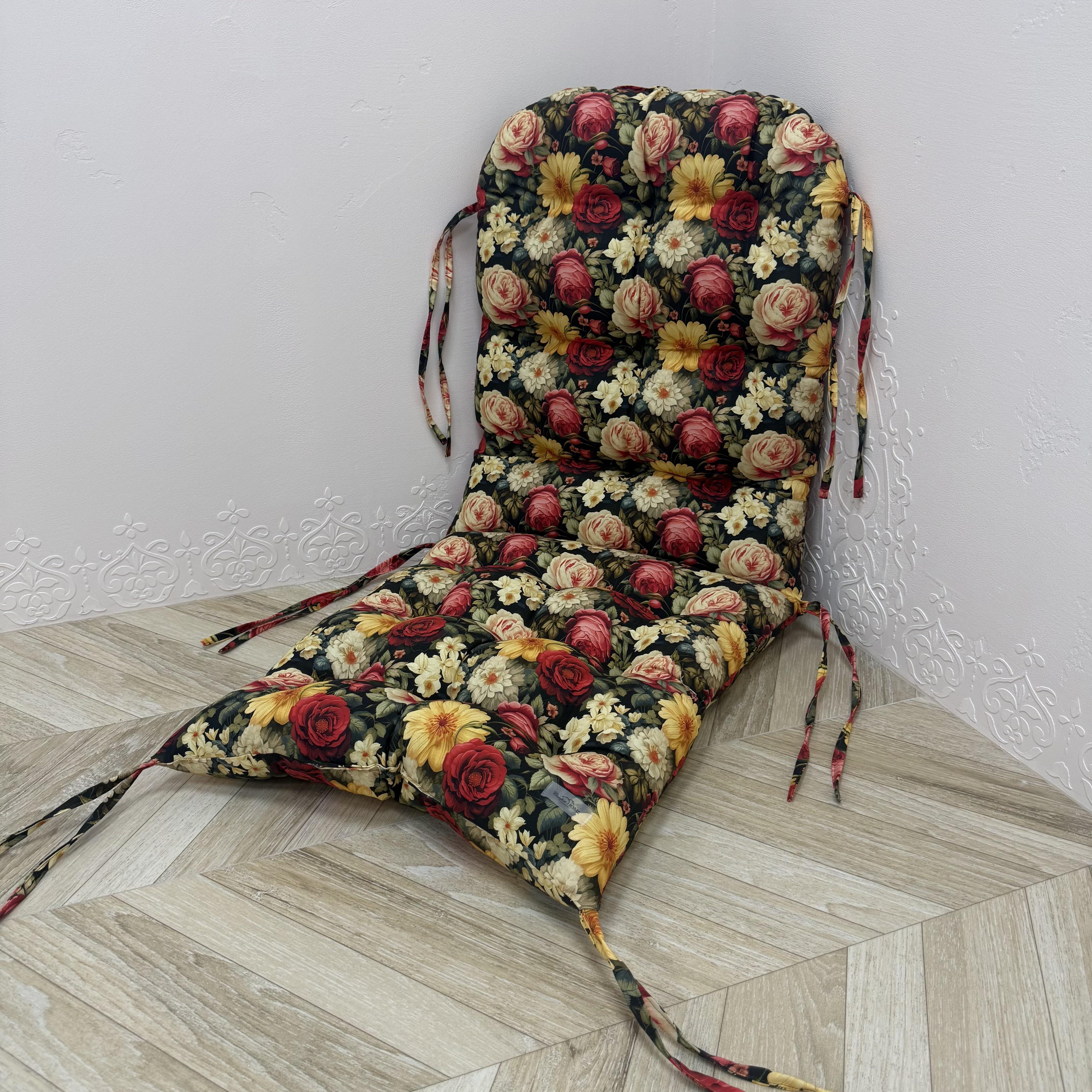 Подушка для кресла-качели Comfort Home Black rose панама 60х60х90 см