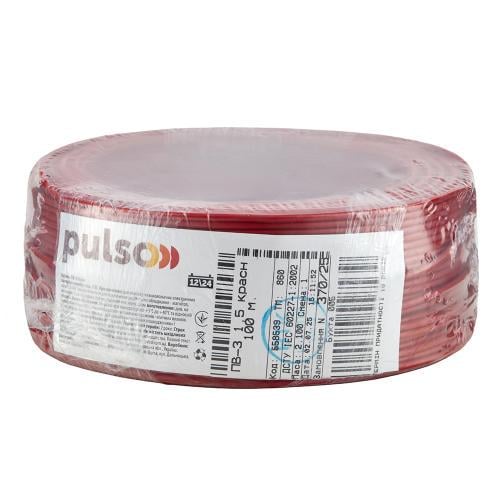 Провід гнучкий PULSO ПВ-3 1,5 кв. мм бухта 100 м Червоний (00000065478) Провід гнучкий PULSO ПВ-3 1,5 кв. мм бухта 100 м Червоний (00000065478)