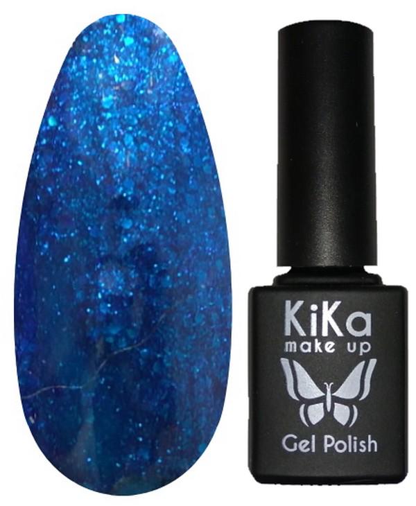 Гель-лак Kika №133 с блестками 8,5 мл Синий (KGP-133)